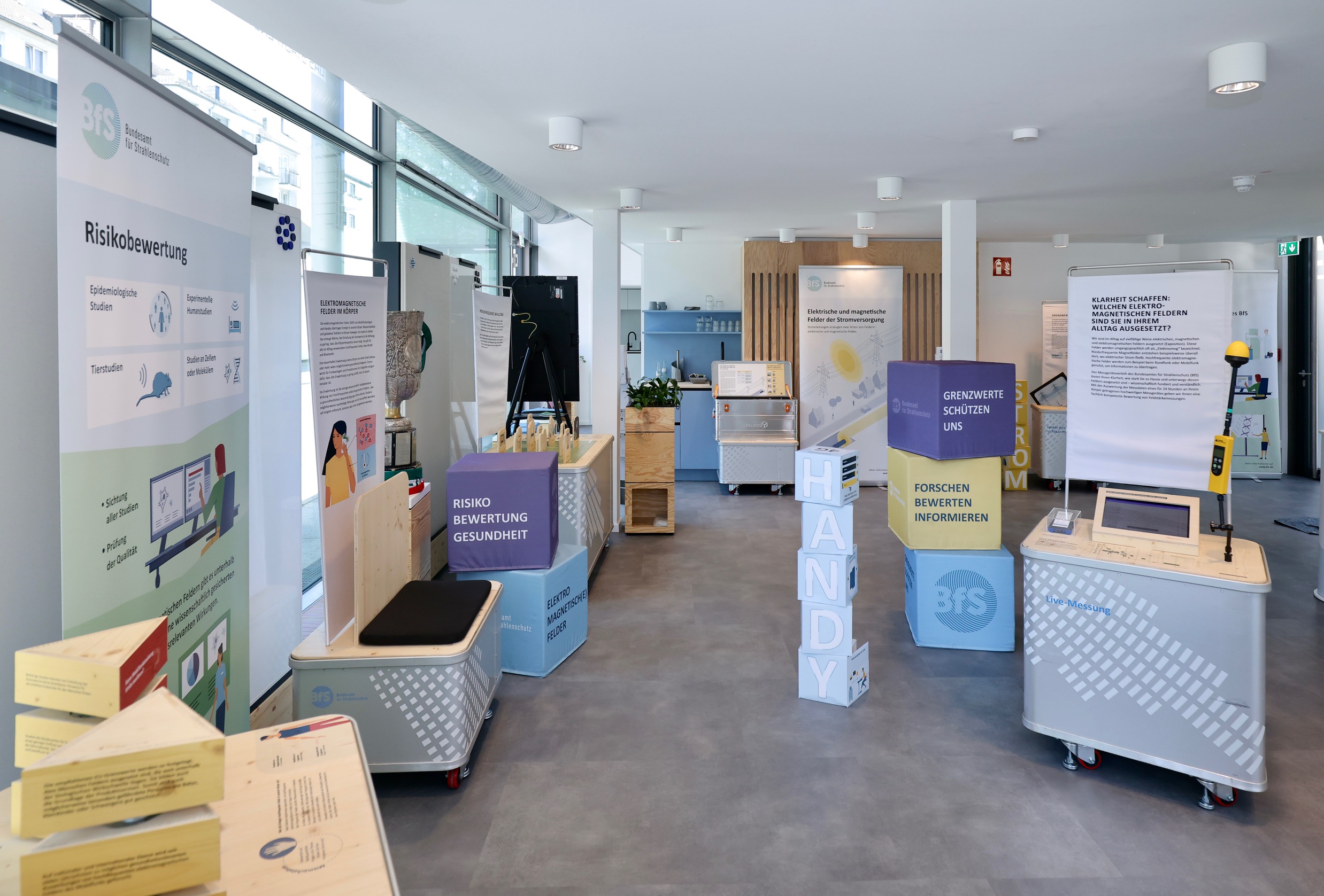 Mobile Ausstellung Entdecke Strahlenschutz des BfS.